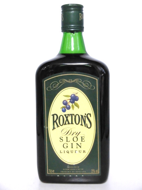 【L2】ロクストン スロージン 90年代 旧ボトル【ROXTON'S SLOE GIN】拍卖