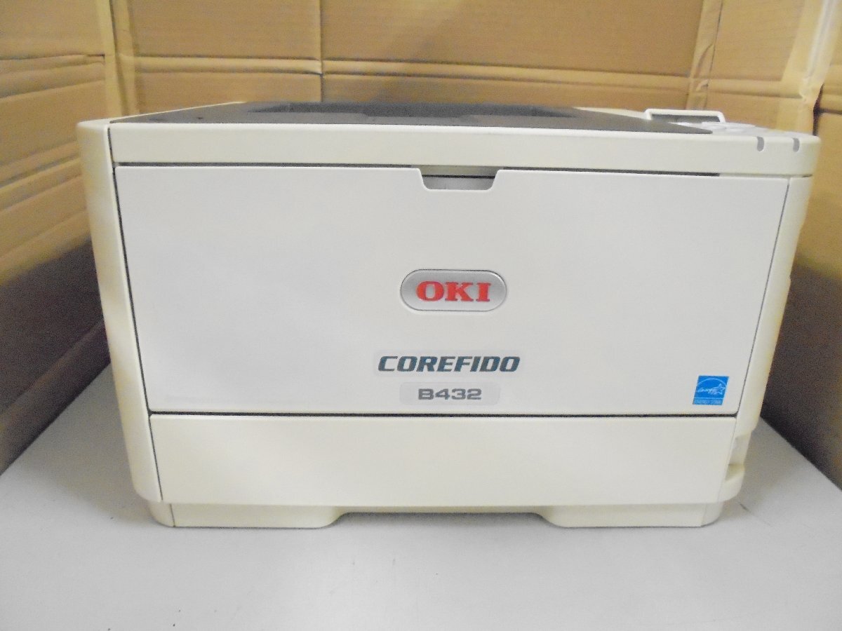 ◎中古レーザープリンタ【OKI B432dnw】WIFI(無線LAN)機能付き トナー/ドラムなし◎2509241拍卖