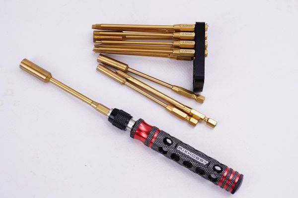 RJX製 RJX2866BK+R ドライバー12本セット 六角ドライバー 4本1.5MM2.0MM2.5MM3.0MMクッションドライバー4.0mm+5.0mm+貫通マイナス拍卖