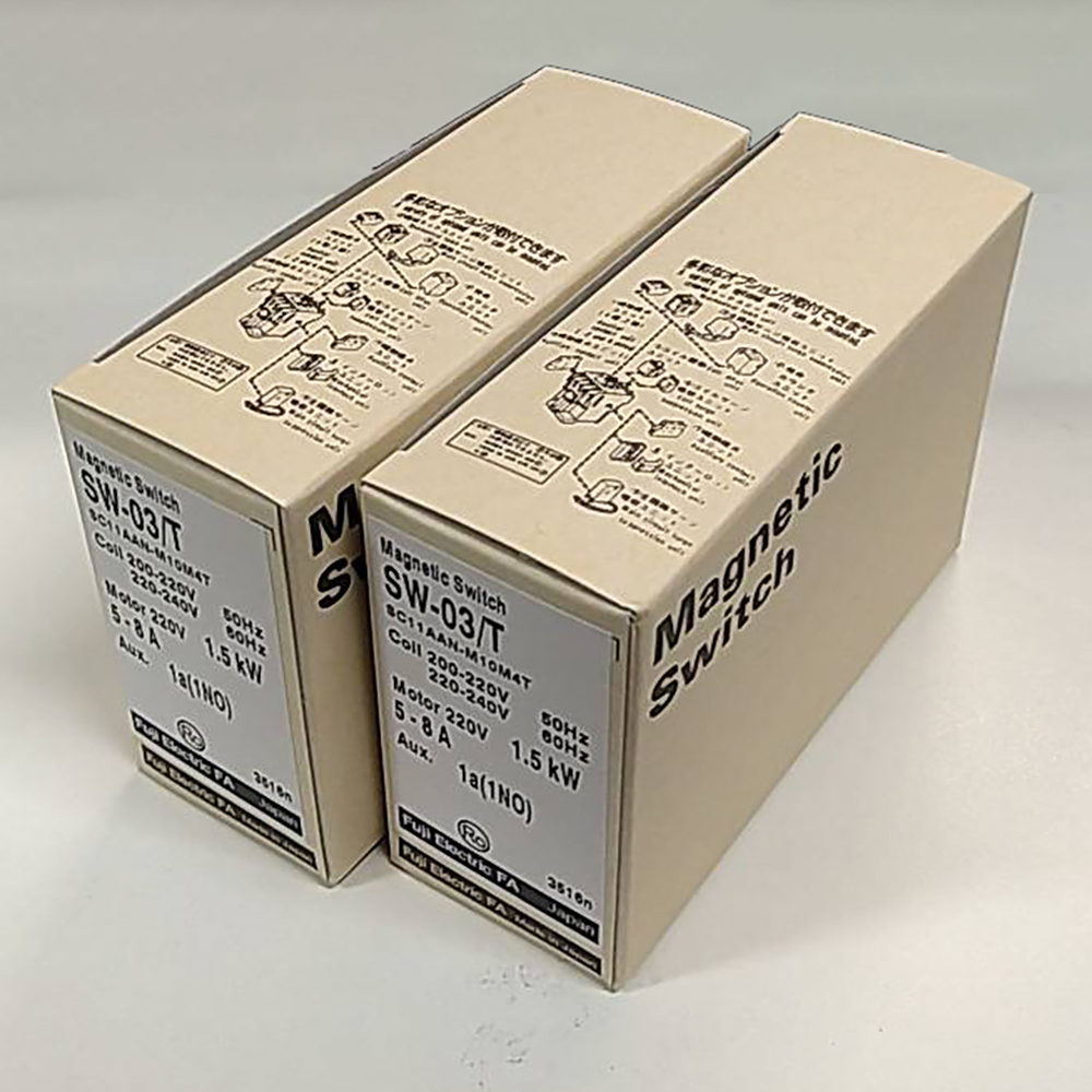 【新品未使用】富士電機 マグネットスイッチ SW-03 標準形電磁開閉器 2個セット ケースカバーなし A-010拍卖