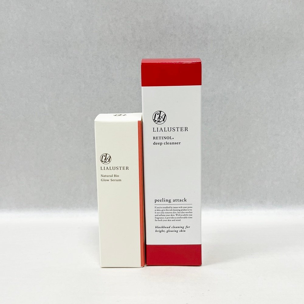 YA1 未使用 LIALUSTER リアラスター ナチュラルビオグロウセラム 27ml レチノール ディープクレンザー 110g 送料無料拍卖