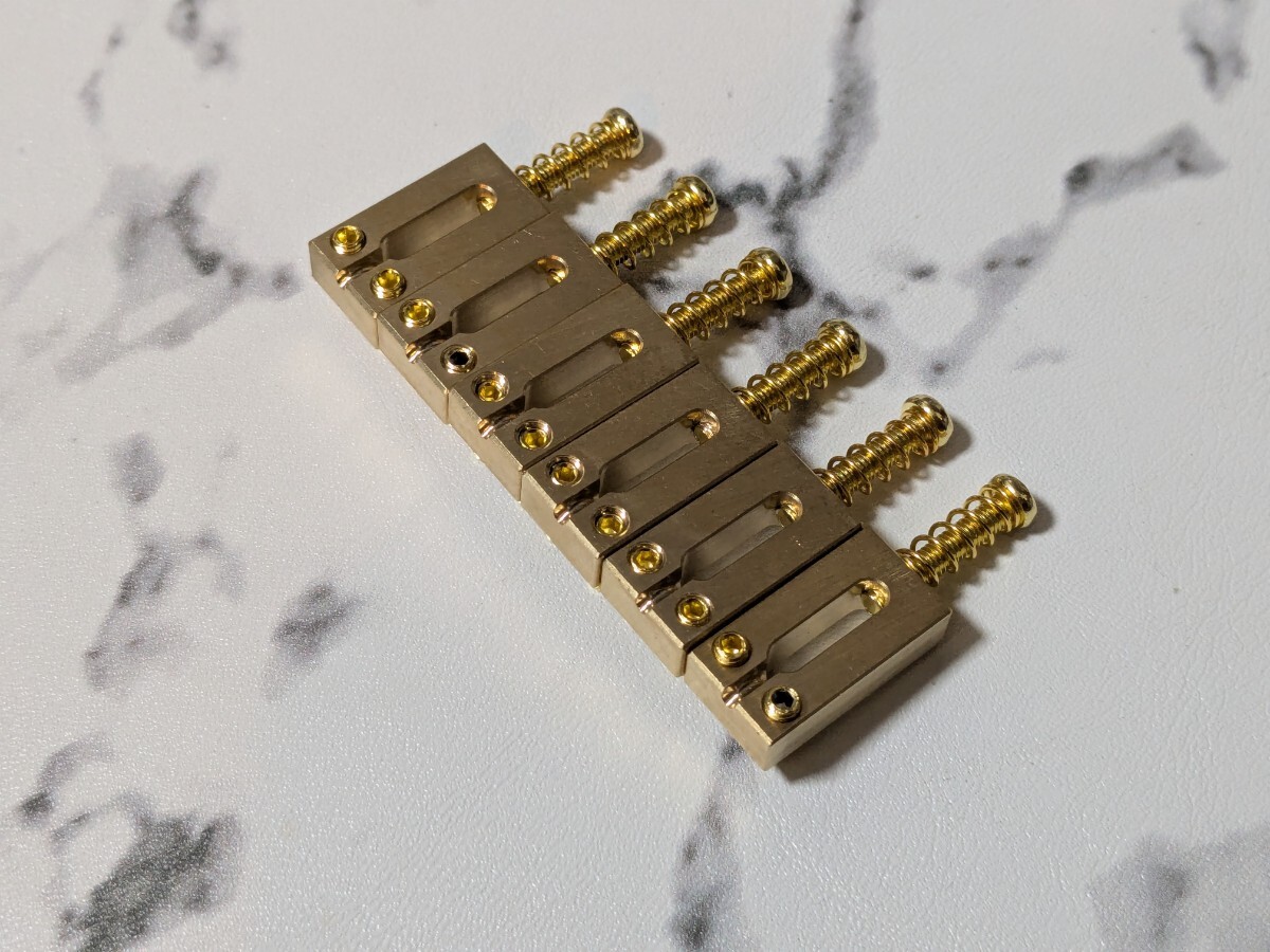 10.5 ブラスサドル ×6 SET ギター用拍卖
