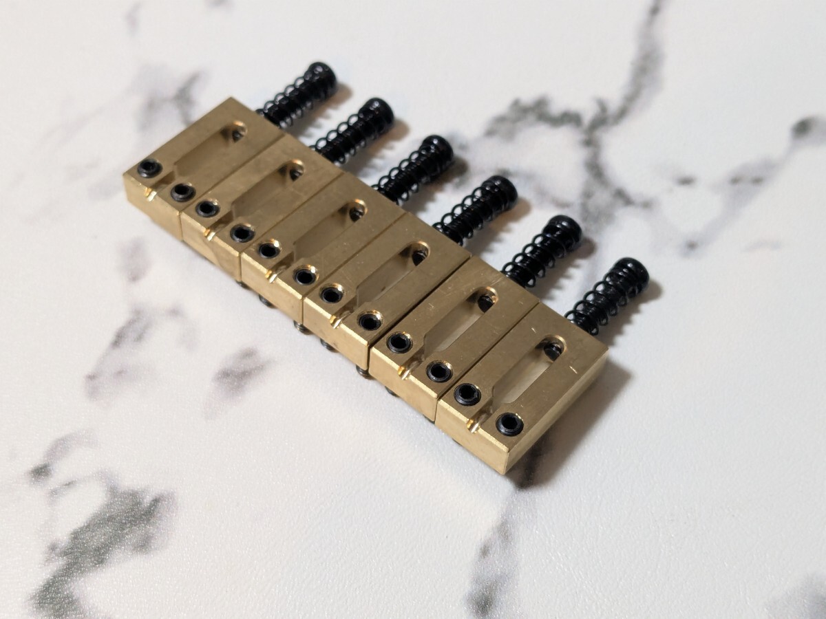 10.5 ブラスサドル ×6 SET ギター用拍卖