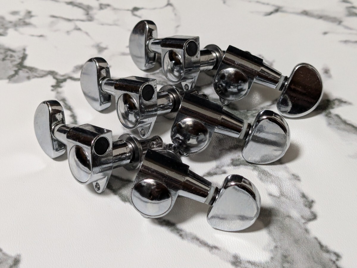 ギター用 ペグ 3:3 未使用品 ギアカバー球体 キズアリ拍卖