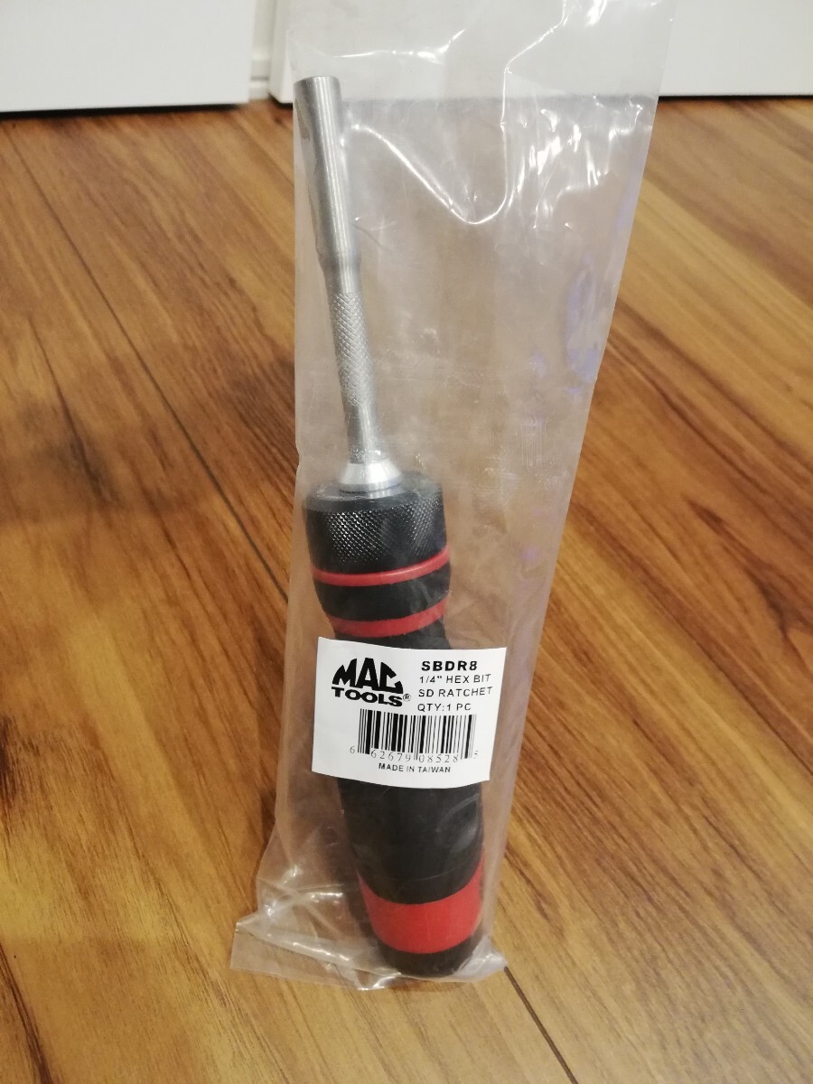 ★★新品未開封品★★MAC TOOLS マックツール 1/4ヘックスビット付ラチェットドライバー★★拍卖