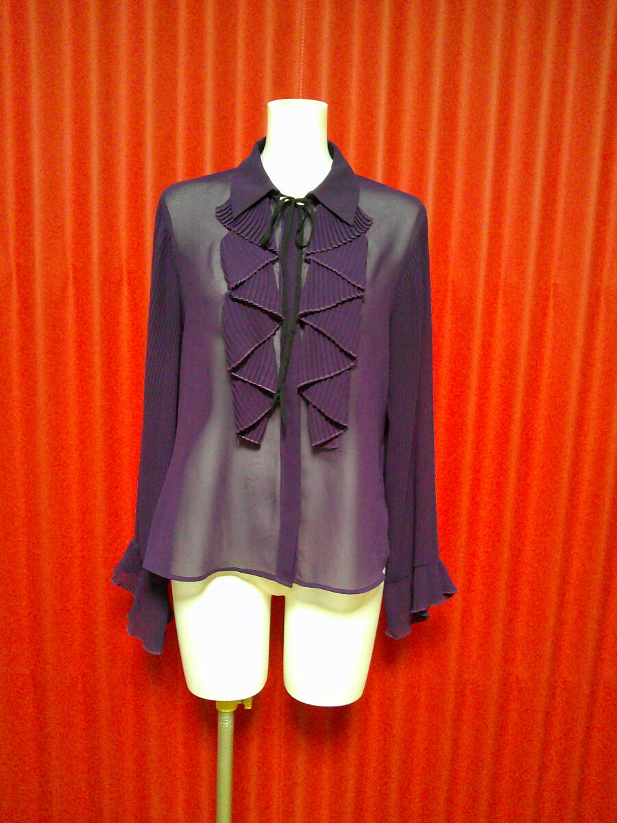 50 ZARA♪ お洒落なフリル付き長袖ブラウス 美品拍卖