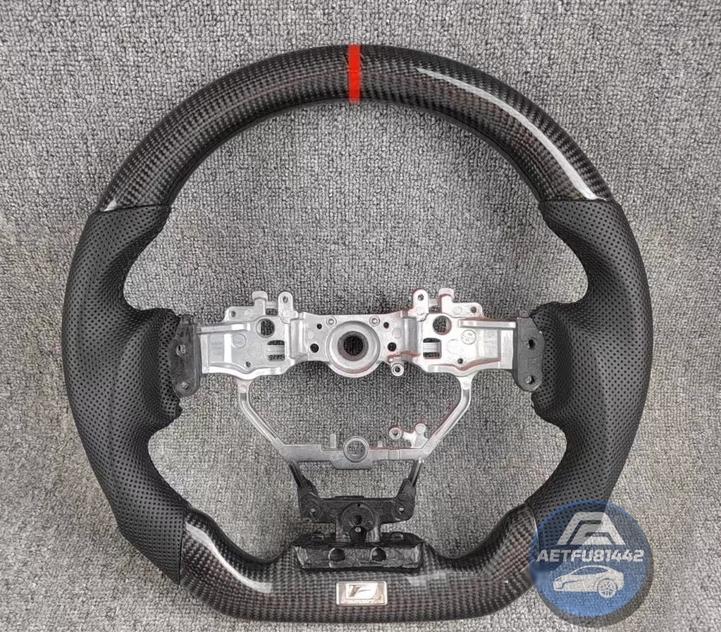 送料無料★レクサス LEXUS 後期 CT NX GS-F IS RC RC-F リアルカーボン パンチングレザー /ステアリング ヒーター対応拍卖