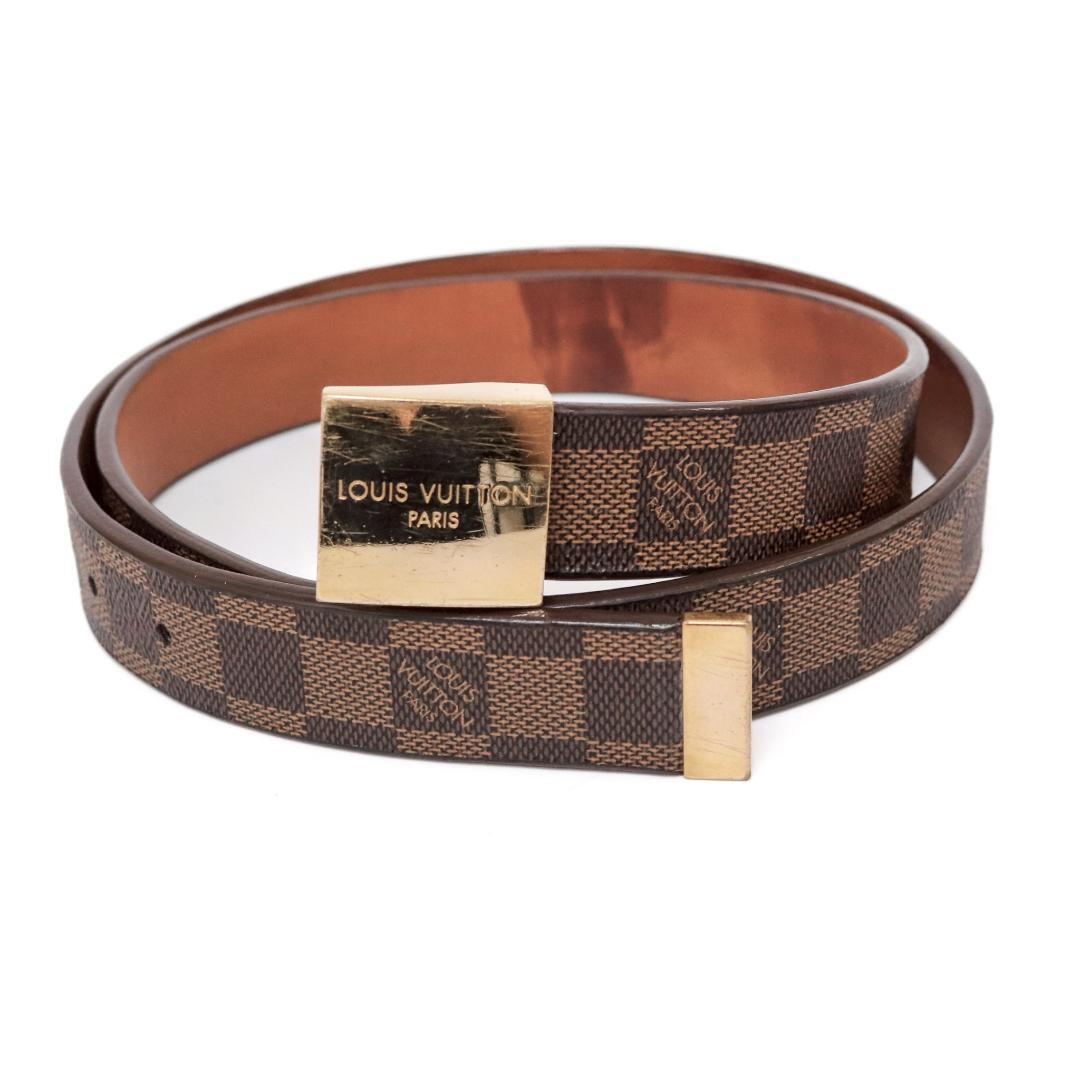 美品 ルイヴィトン ダミエ サンチュール 95±5cm 幅3cm 802拍卖