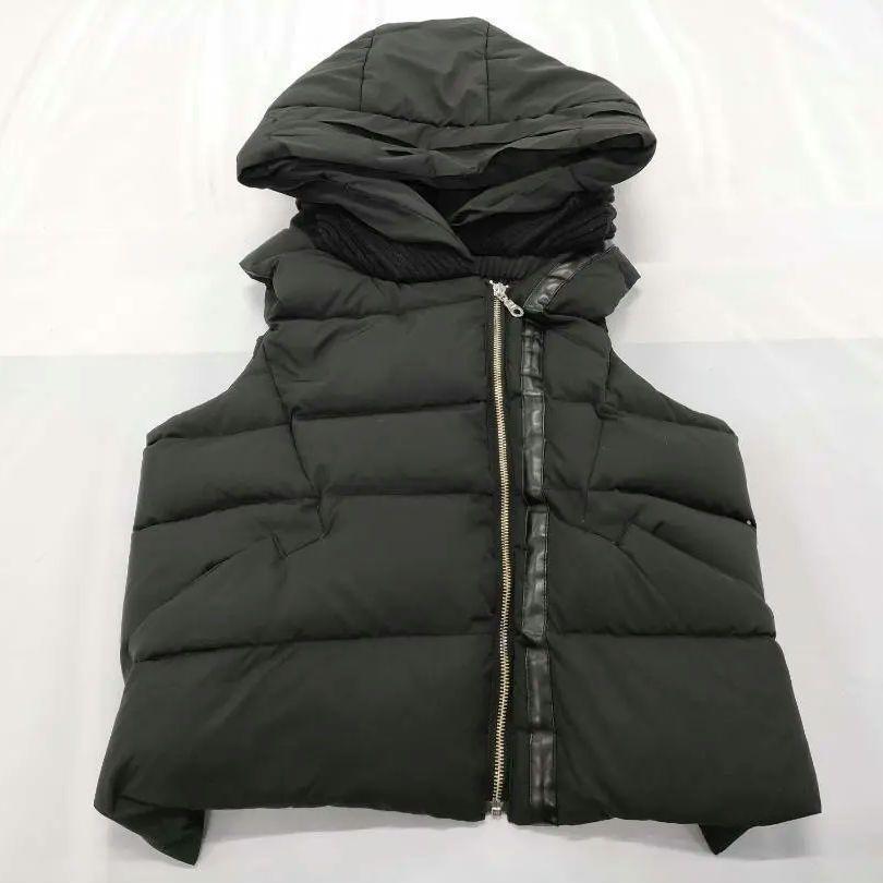 美品 ダブスタ ダウンベスト 黒 38 Mサイズ レディース 129拍卖