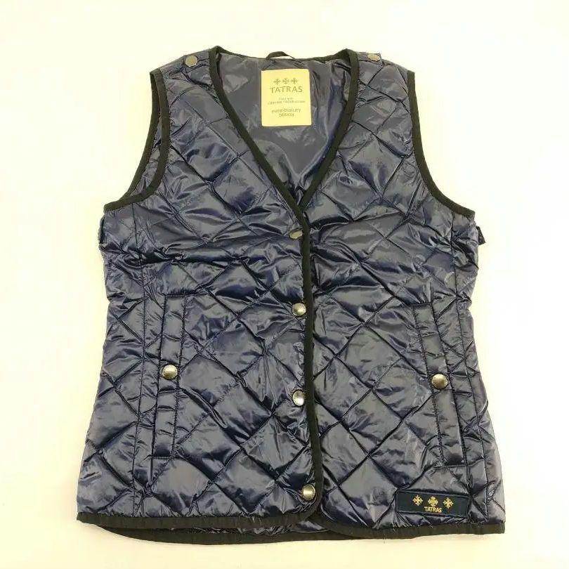 美品 TATRAS タトラス ダウンベスト ネイビー レディース S相当 939拍卖