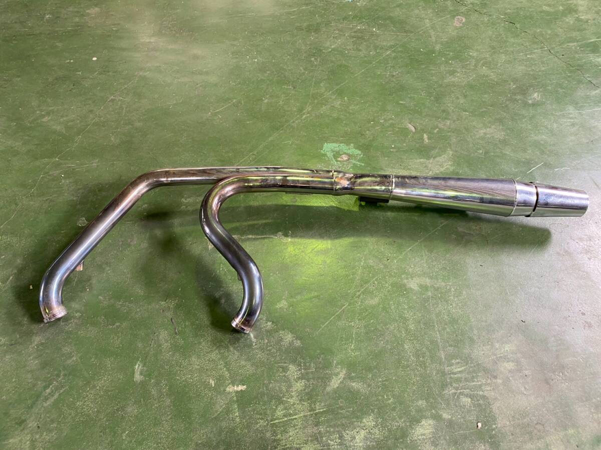 § FXSTB1580 ハーレーダビッドソン THUNDER HEADER サンダーヘッダー マフラー 送料無料! 群馬発(A50)拍卖