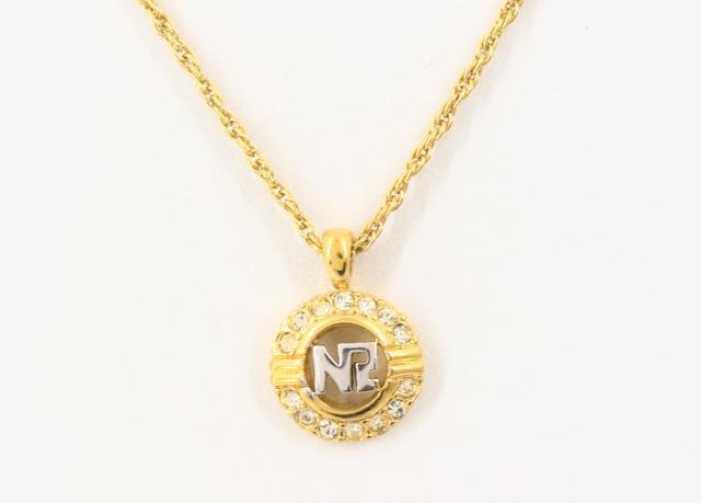 中古 NINA RICCI ロゴ ネックレス 001747拍卖