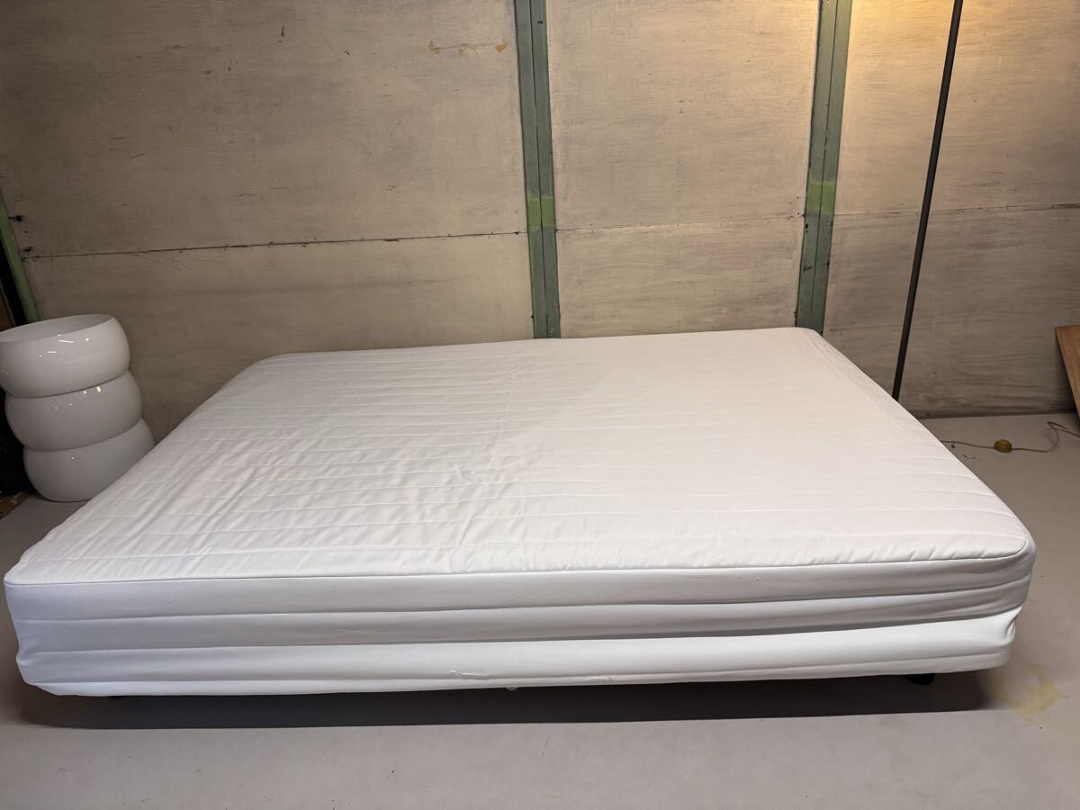 無印 足付きマットレス ダブルベッド 直接取引可能 神奈川県 厚木市 ベッド ポケットコイル 洗えるカバー ポケットコイル ダブル 拍卖
