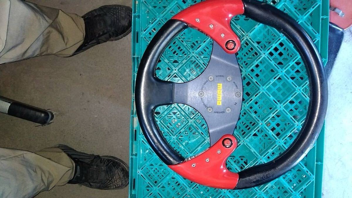 ステアリング ハンドル モモ スパイダー ホーン配線付き スペーサー付き φ350 350mm 35cm拍卖