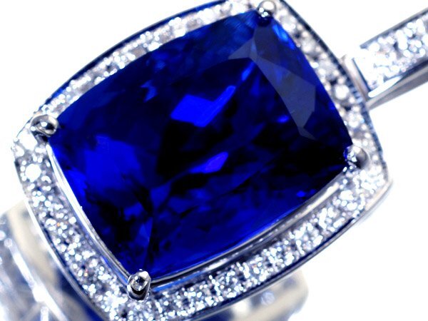 【ジュエリー極】鑑付 超極上品 極上特大天然タンザナイト26.20ct&ダイヤ 特級極上Pt900ペンダントヘッド h7781vxx【送料無料】拍卖