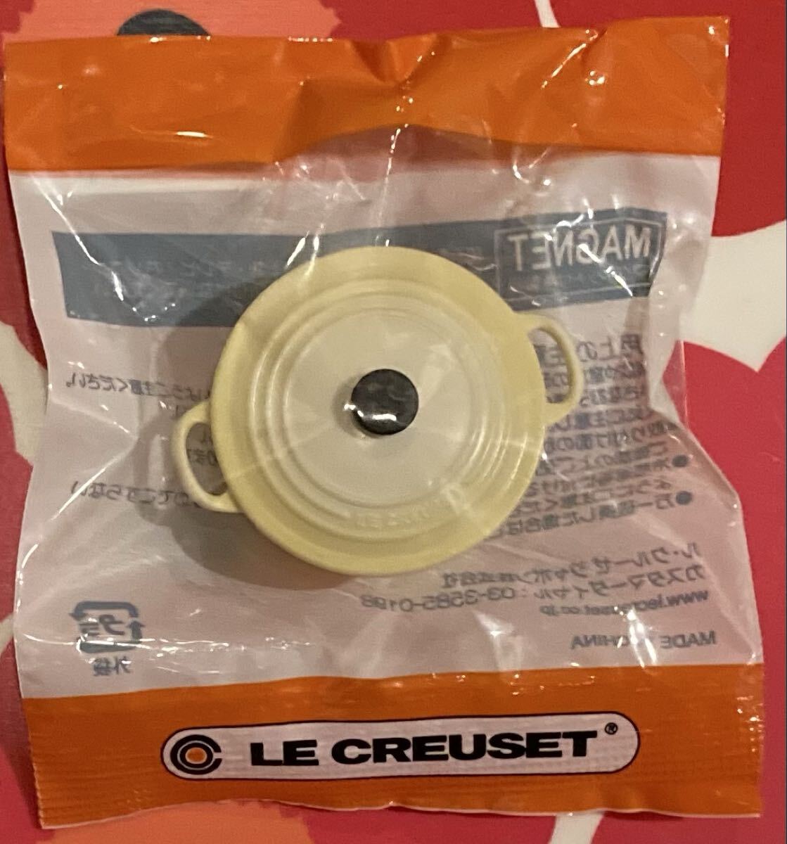 再↓非売品レア★LE CREUSETルクルーゼ★人気ココットロンド マグネット 直営店ノベルティー 新品未開封 ラウンド拍卖