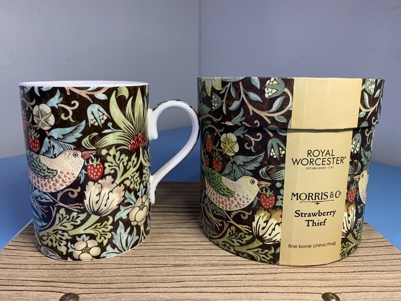ロイヤルウースター(Royal Worcester)ウィリアムモリス ストロベリーシーフ マグカップ イチゴ泥棒 350ml (RW-1)拍卖