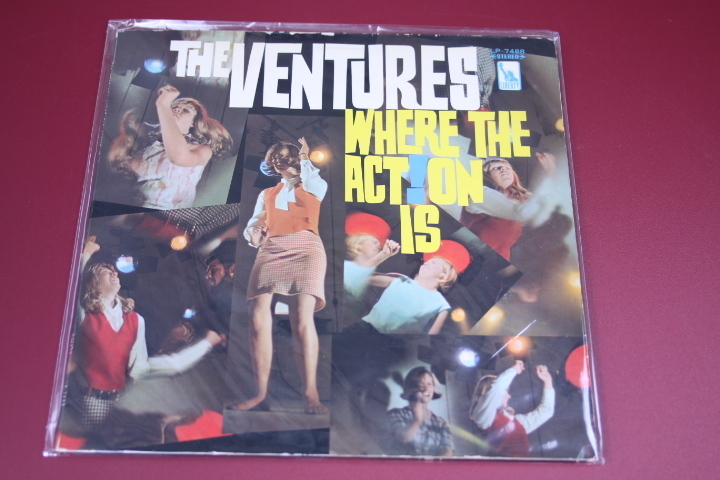 LP ベンチャーズ/WHERE THE ACTION IS 赤盤拍卖