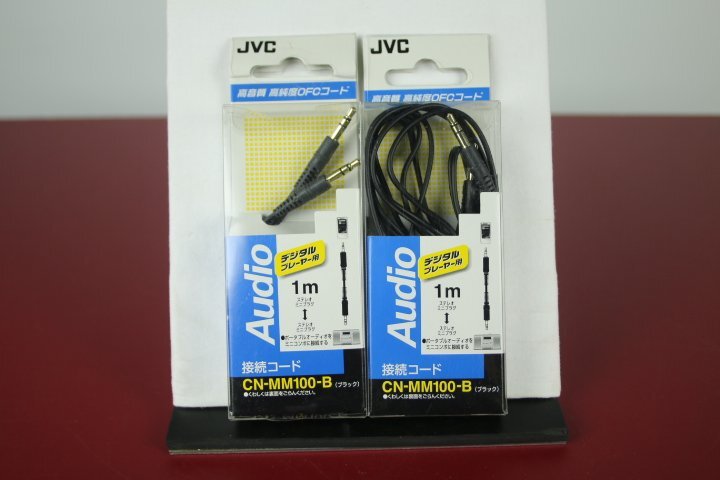 JVCケンウッド CN-MM100-B オーディオコード 接続コード デジタルプレーヤー用 1m 2個セット拍卖