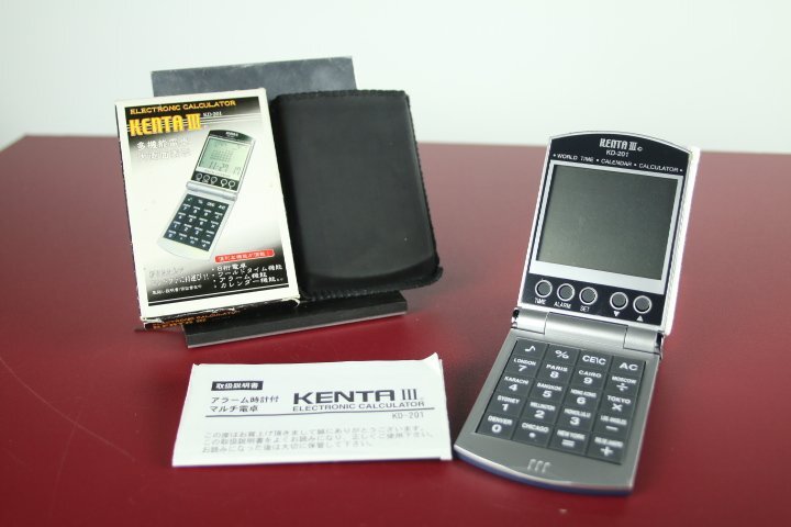 【ジャンク】折りたたみ式電卓 KENTAⅢ KD-201 電池切れ拍卖