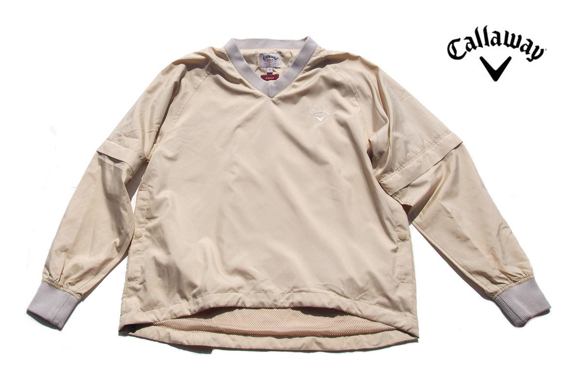 送料無料★【中古】キャロウェイ|Callaway|2WAYウィンドブレーカー|Classic|レディースゴルフウェア|M拍卖