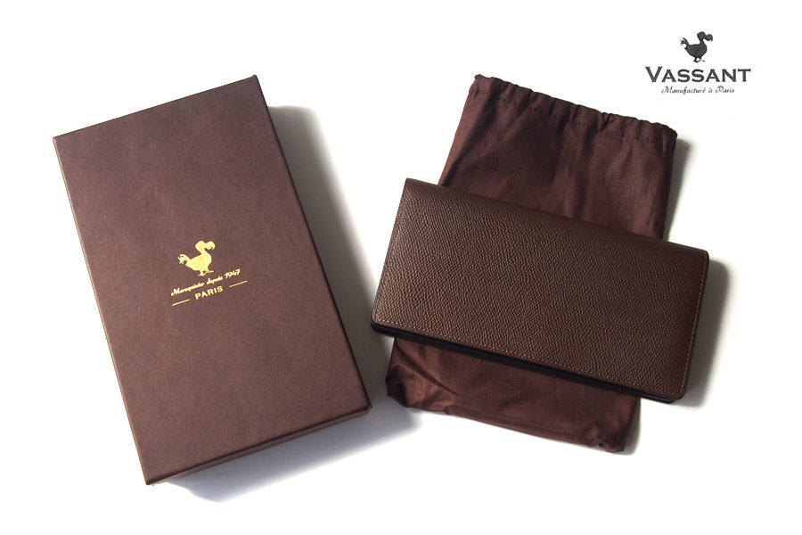 送料無料★新品|未使用|ヴァサン|VASSANT|グレインレザーロングウォレット|長財布|札入れ|PY10|ブラウン拍卖