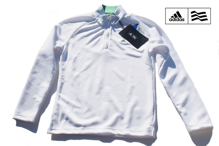 送料無料★新品|未使用|アディダス|adidas|ゴルフ|レディース長袖ハーフジップシャツ|M拍卖