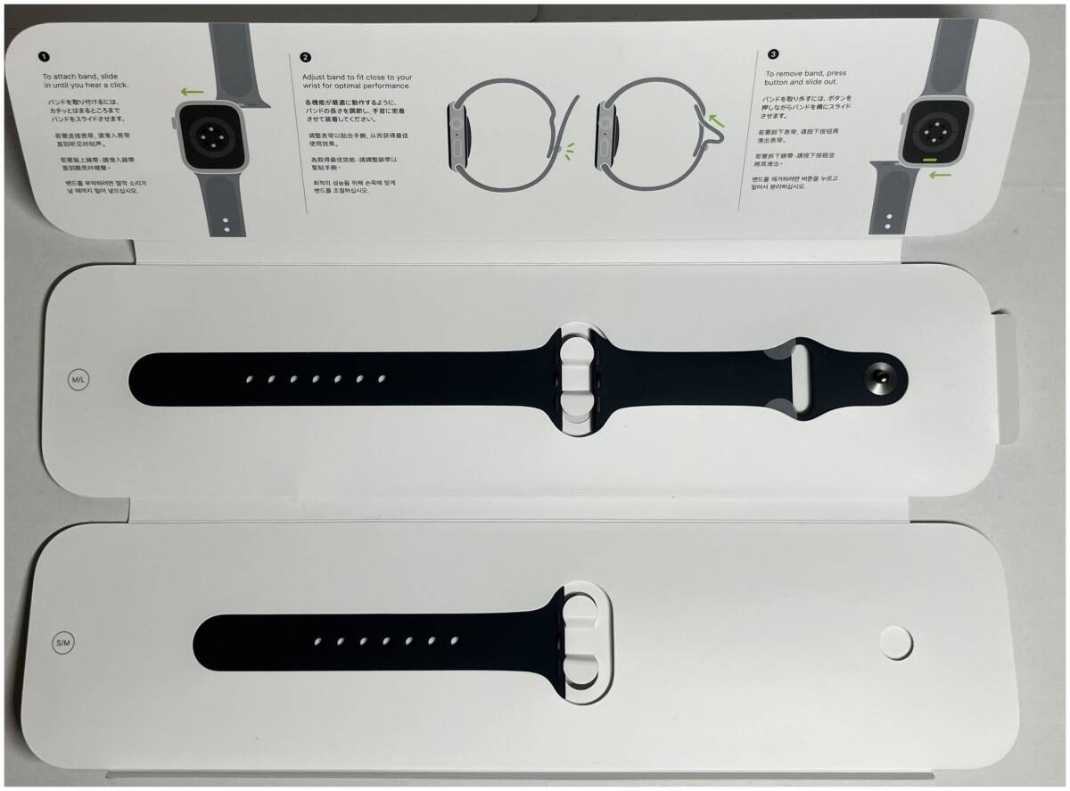 【送料無料】展示デモモデル Apple Watch アップルウォッチ 純正 スポーツバンド 41mmケース用 MIDNIGHT 3J598FE/A (38/40/41mm対応 )③拍卖