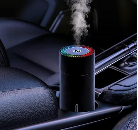 カーディフューザー 加湿器 カラフルなライト付き 自動シャットオフ 2つのミストモード エッセンシャルオイル用拍卖