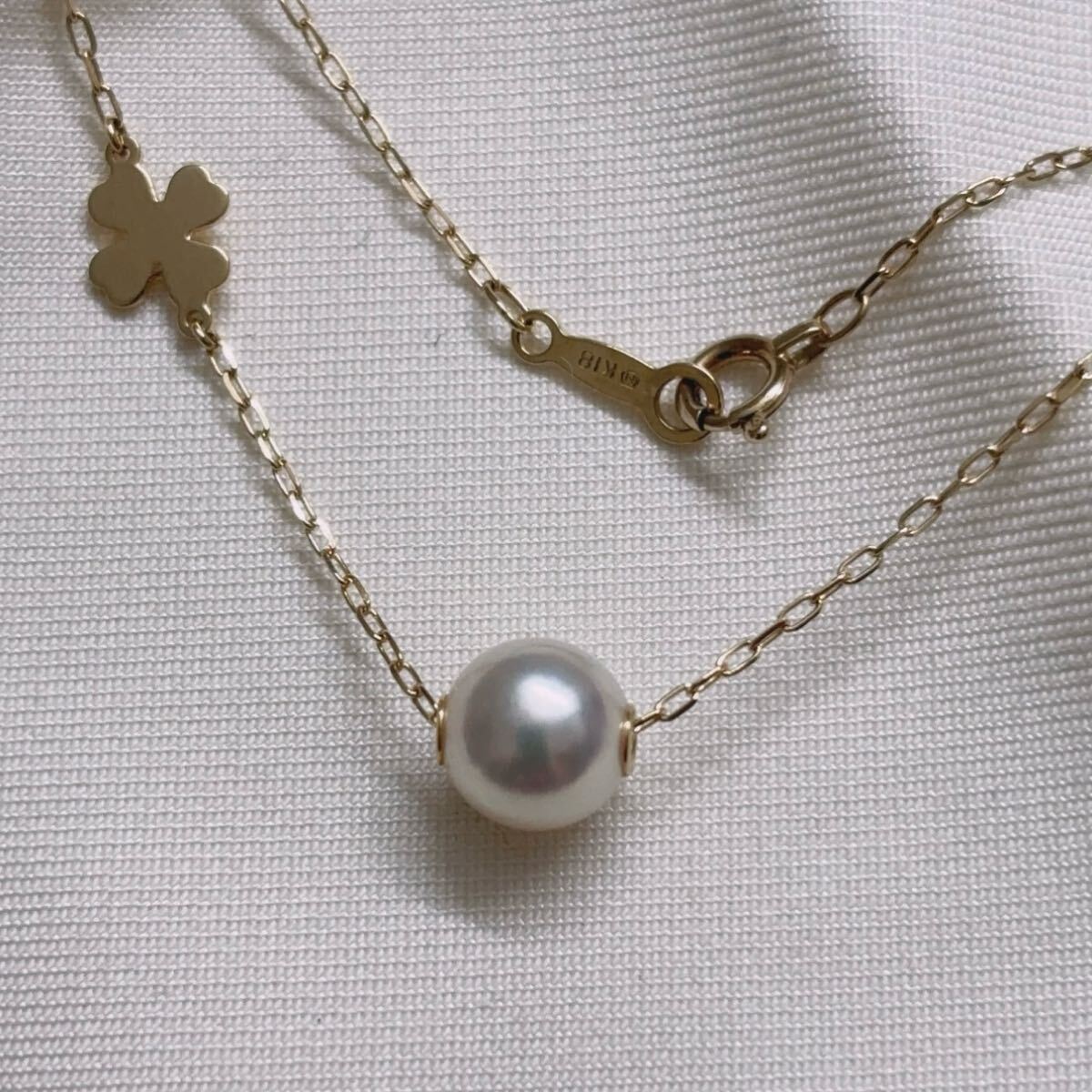 御木本 ミキモト MIKIMOTO K18 アコヤ真珠 ネックレス拍卖