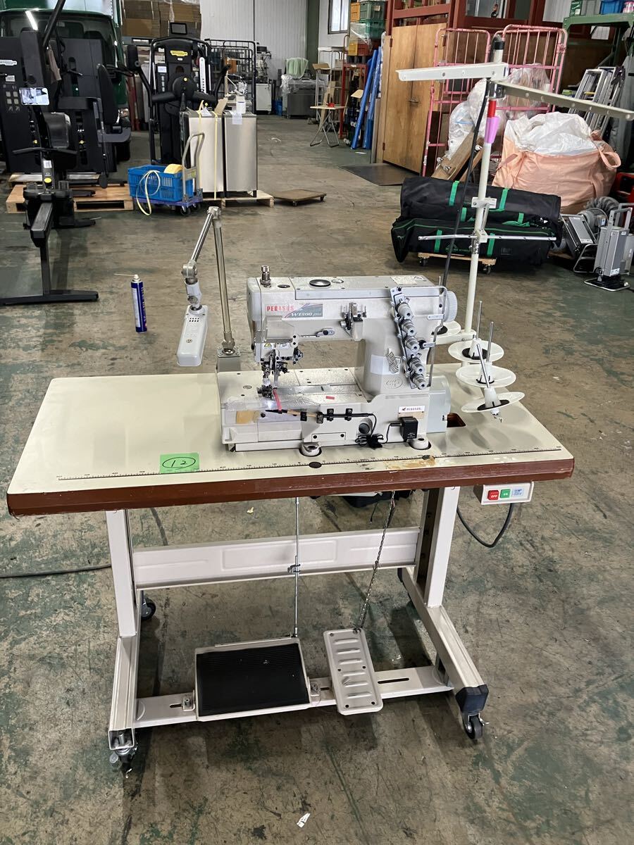 中古 PEGASUS 平3本扁平縫いミシン W1562P-01G スペック:356BS ペガサス 工業用ミシン 一式 200V電源 ⑫拍卖