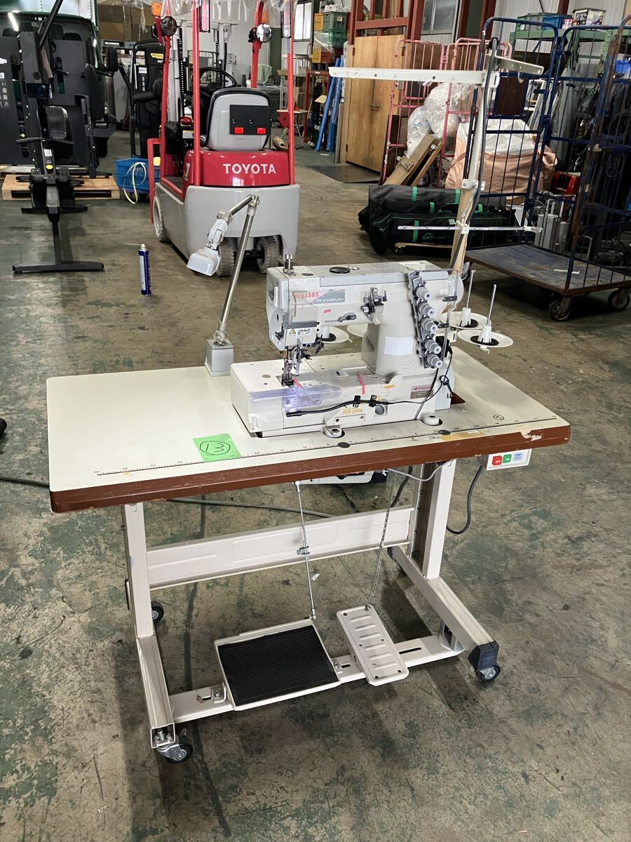 中古 PEGASUS 平3本扁平縫いミシン W1562P-01G スペック:356BS ペガサス 工業用ミシン 一式 200V電源 ⑬拍卖