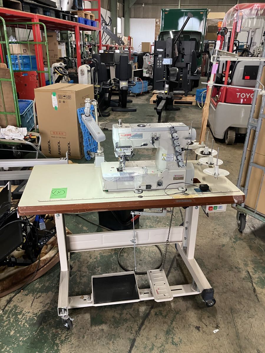 中古 PEGASUS 平3本扁平縫いミシン W1562P-01G スペック:356BS ペガサス 工業用ミシン 一式 200V電源 ⑭拍卖