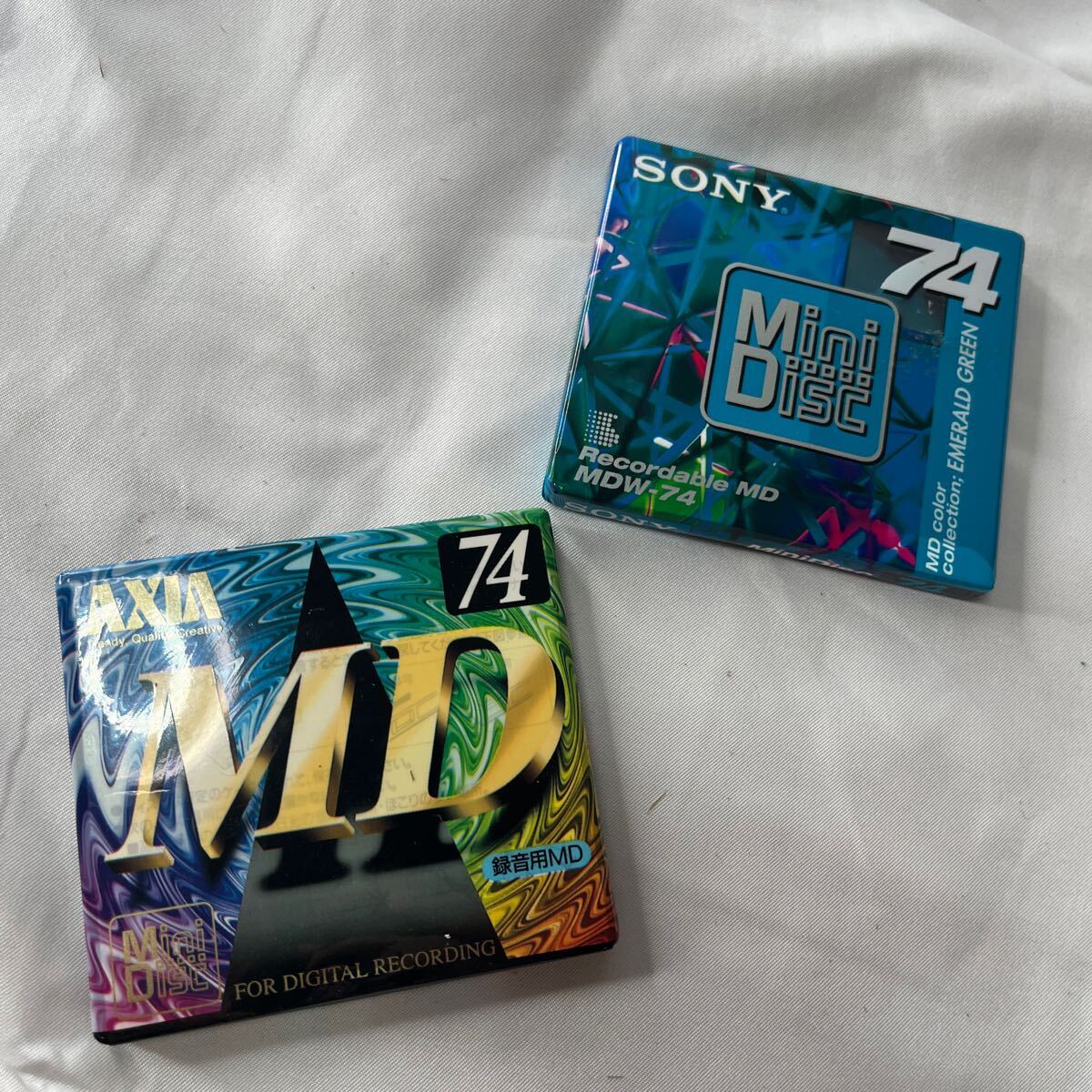 MD 74 AXIA SONY Mini Disc 録音用MD MDW-74 AM RecordableMD EMERALD GREEN FUJI PHOTO FILM CO.,LTD. FOR DIGITAL RECORDING拍卖