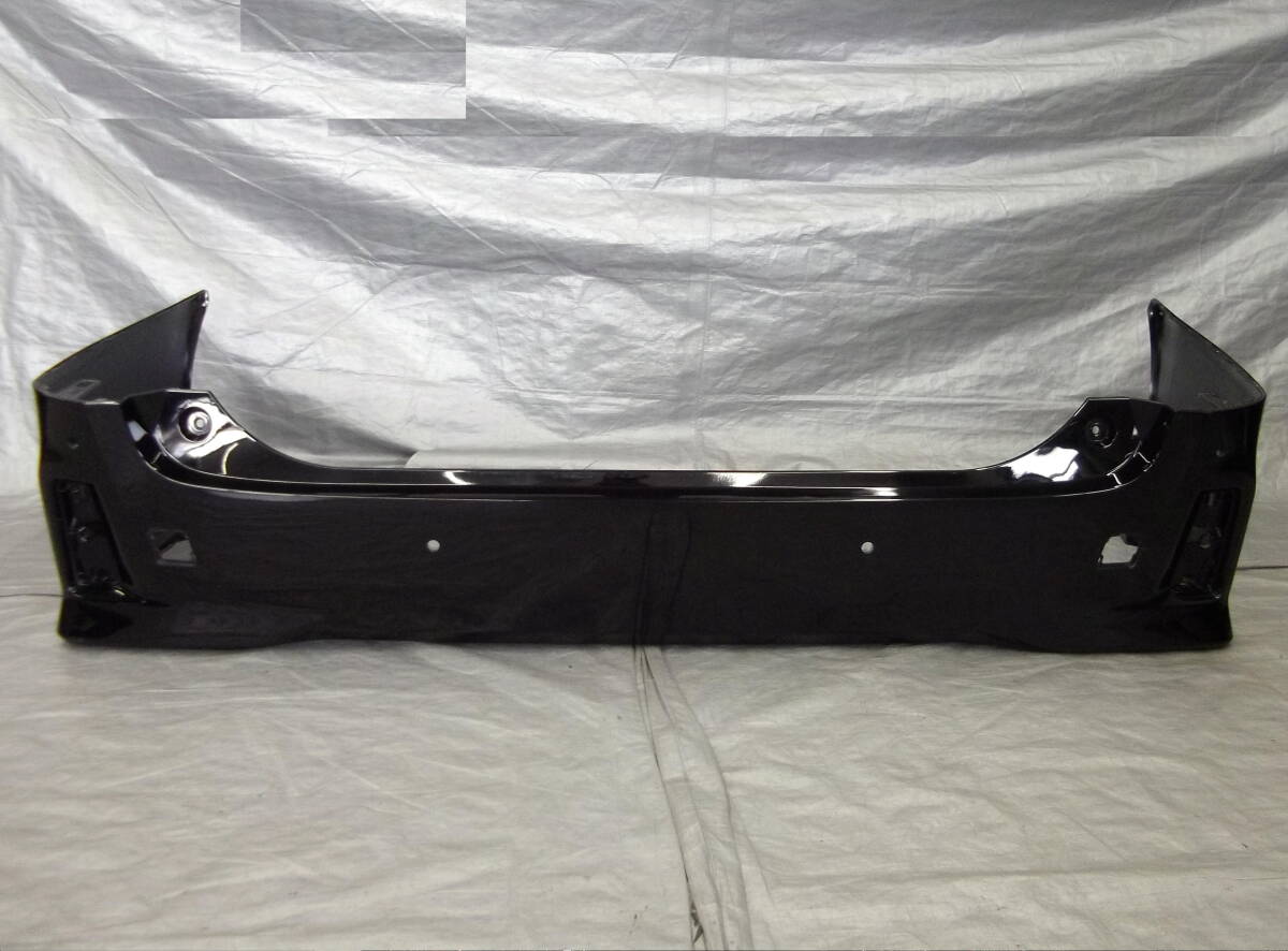 ★●2509-107LLL AGH30W 30系 アルファード S/SA ヴェルファイア Z/ZA 純正 リアバンパー ソナー穴あり 202 ブラック 52159-58190/200拍卖