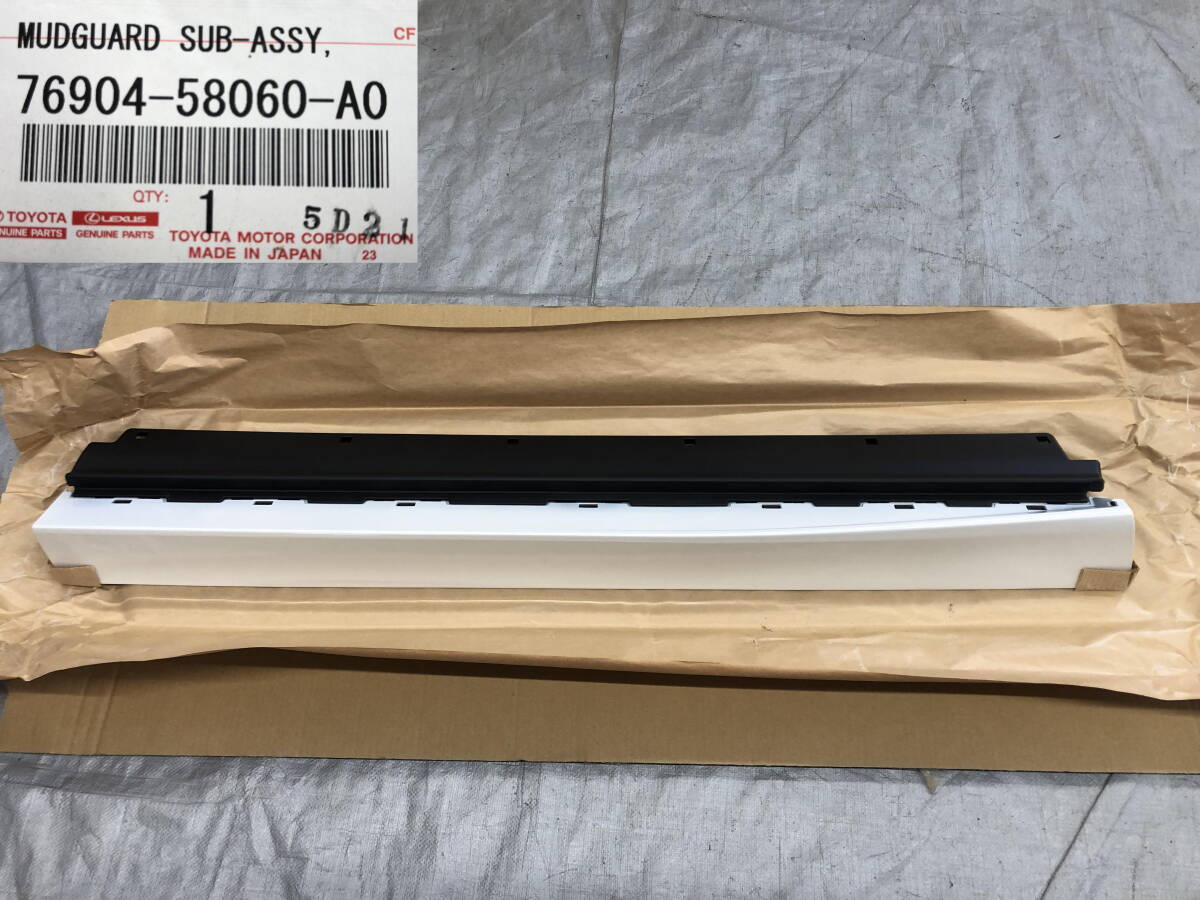 ★□2509-NN23 新品 30系 アルファード ヴェルファイア 純正 左 フロント ドア プロテクーター 070 白パール 76904-58060-C0 76962-58020拍卖