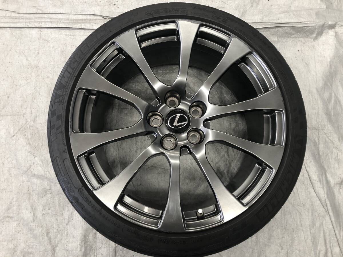 ★□2509-98B LEXUS レクサス RC-F 純正 BBS製鍛造 フロントホイール 19インチ 9J +50 5H-114.3 ミシュラン 255/35ZR19 2021年製 7分山 1本拍卖