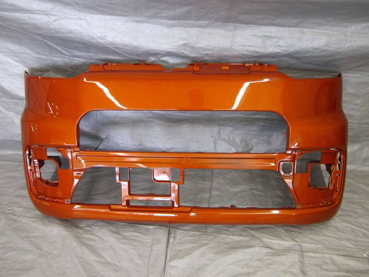 ★●2509-R6LL 割凹切無! LA700S LA710S ウェイク 純正 フロントバンパー R71 トニコオレンジメタリック 52119-B2B40拍卖