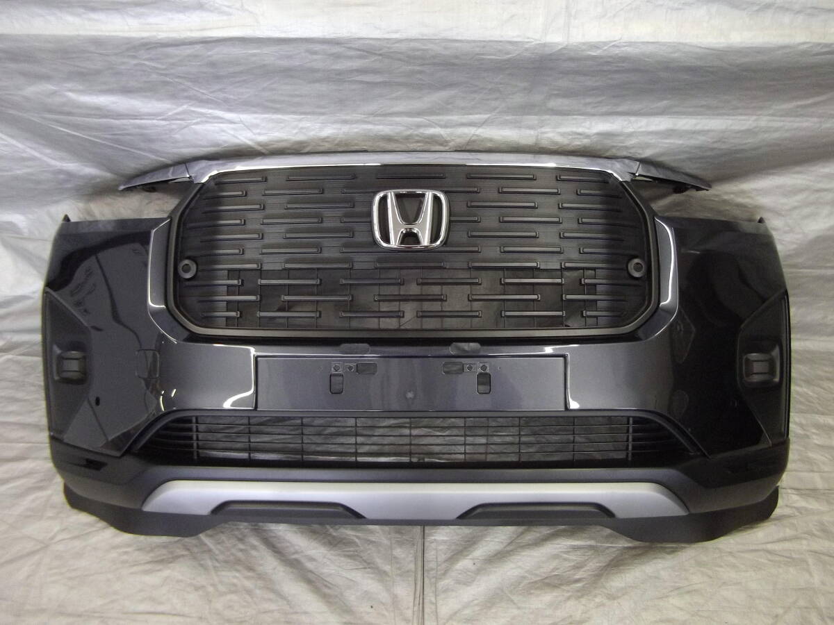 ★●2510-NT2 ほぼ新車外し! DG5 WR-V 純正 フロントバンパー グリル アンダー 一式 ソナー穴あり NH904M メテオロイドグレーメタリック拍卖