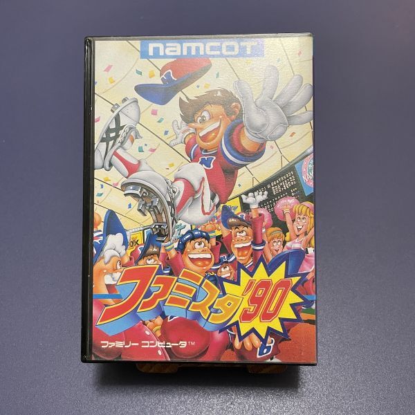美品 ファミコン カセット ファミスタ'90 ナムコ namcot 箱/説明書付 スポーツ プロ野球 ゲーム 懐ゲー 任天堂 nintendo拍卖