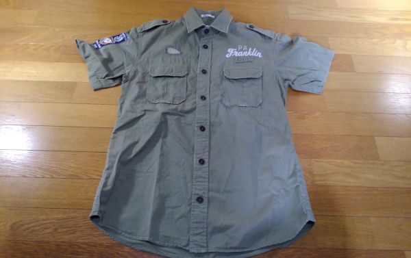 FRANKLIN MARSHALL フランクリン マーシャル 半袖シャツ SIZE:L 送料360円~拍卖