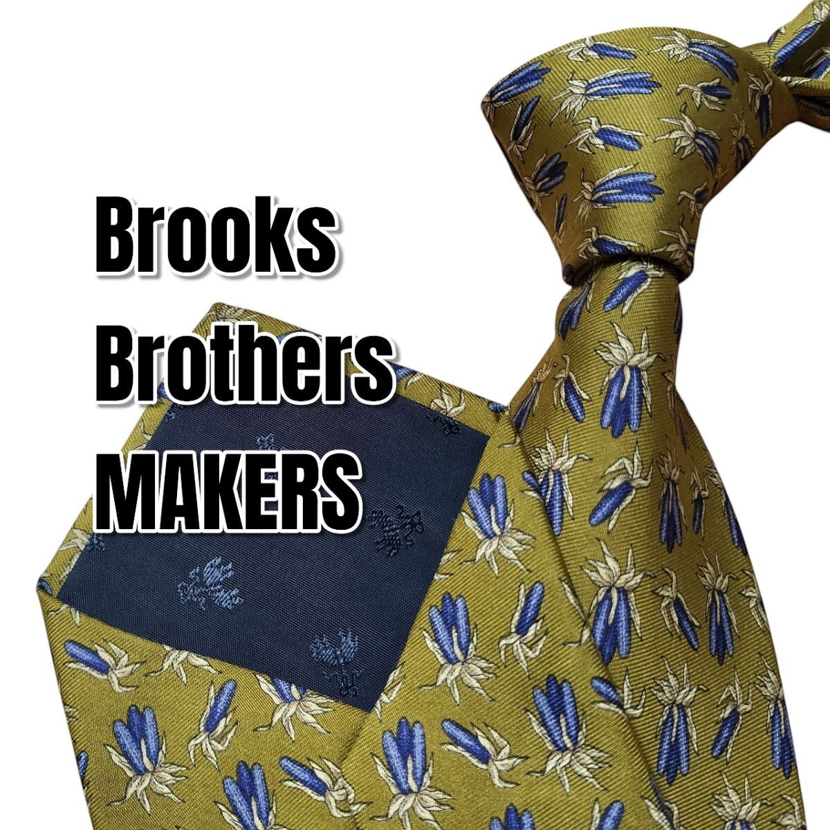 Brooks Brothers MAKERS カーキ系 総柄 アメリカ製拍卖