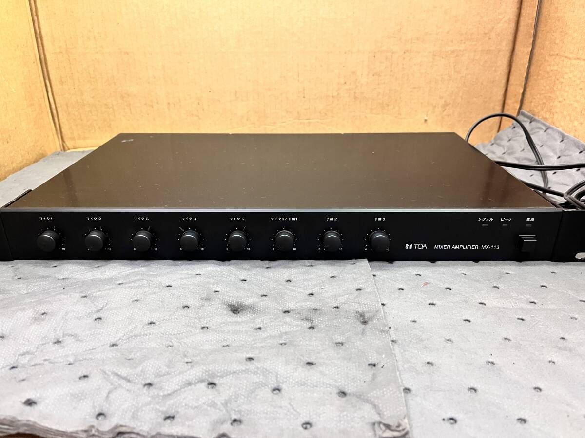 現状品 TOA MX-113 マイクミキサー MIXER AMPLIFIER (2拍卖