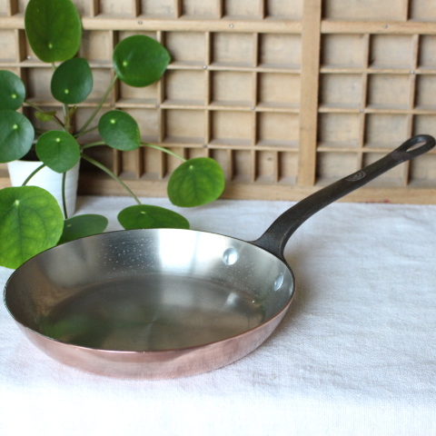 ヴィンテージ 銅製 タッパーウェアのフライパン TUPPERWARE 20拍卖