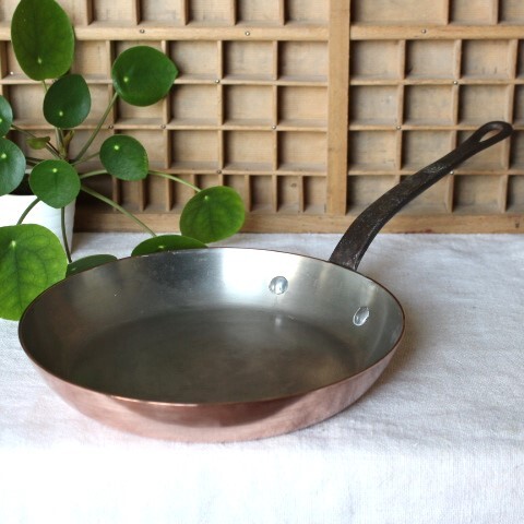 ヴィンテージ 銅製 タッパーウェアのフライパン TUPPERWARE 24拍卖