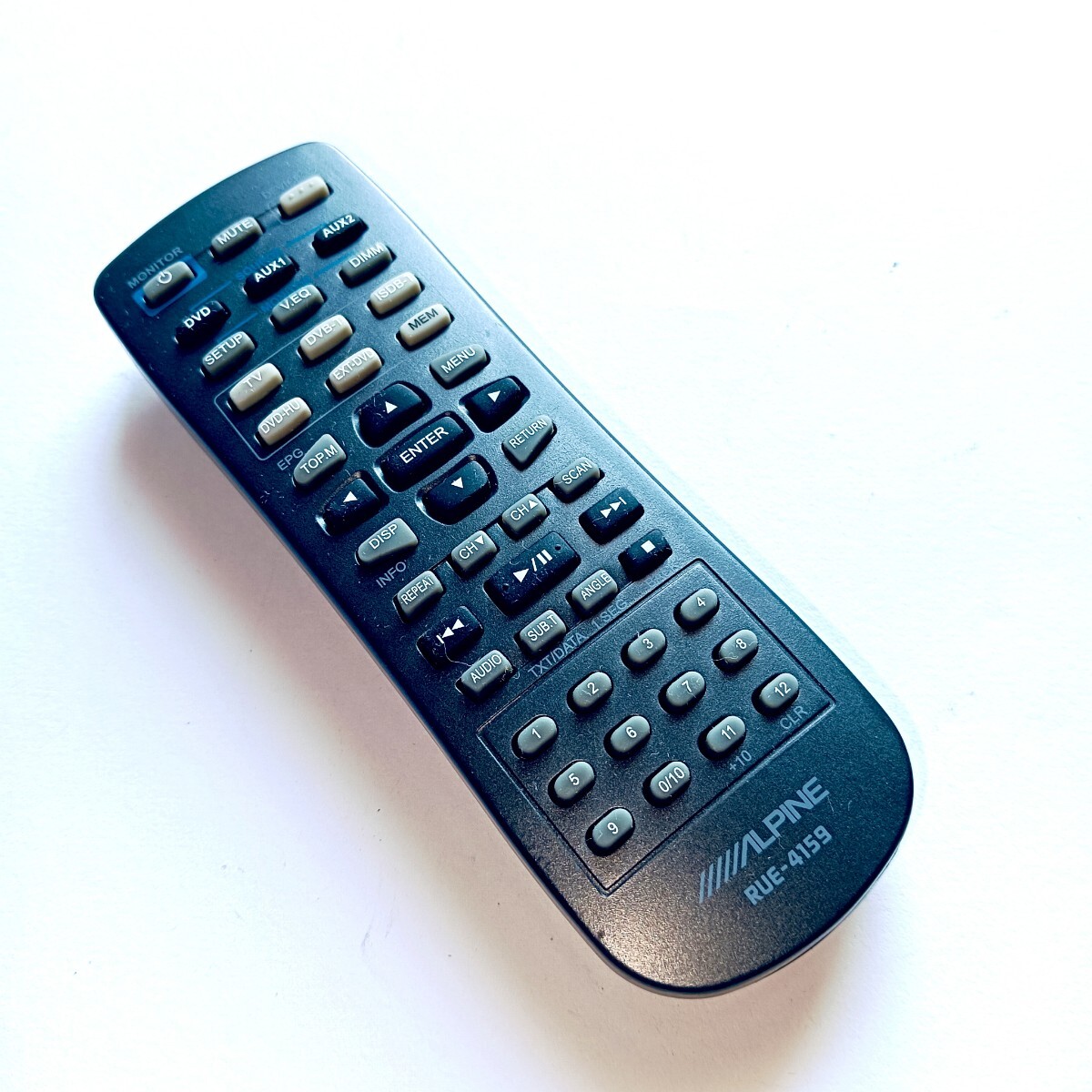 ALPINE 純正 リモコン RUE-4159 DVDプレーヤー ブルーレイ AV ビデオ フリップダウン モニター オーディオ (PKG-2000 PKGRSE2 PKGRSE3DVD)拍卖