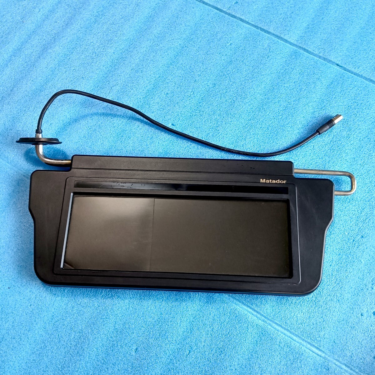 液晶 モニター サンバイザー型 ディスプレイ TFTカラー 車用 車載 大画面 ブラック TV DVD NAVI バックカメラ 映像 カスタム イベント 現状拍卖