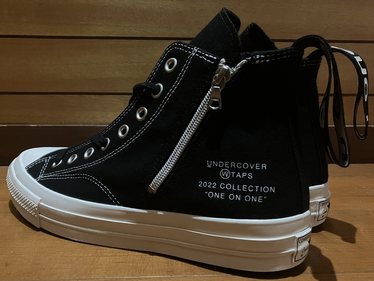 ★新品未使用★WTAPS×UNDERCOVER◆CHUCK TAYLOR◆US9/BLACK◆Addictアディクト■ダブルタップス■アンダーカバー拍卖