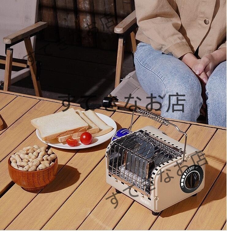 セットガスストーブ 1台3役 ポータブルガスストーブ 速暖持ち運び便利小型軽量ファンヒーター アウトドア 暖房ハンドル収納袋付き拍卖