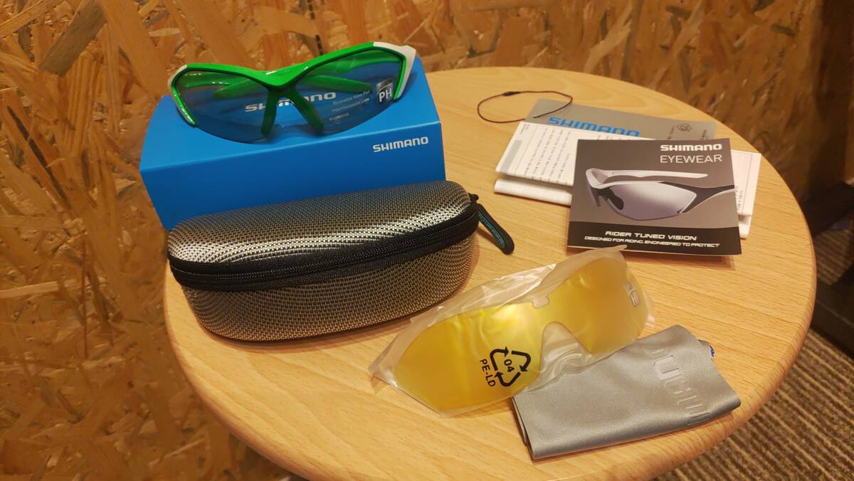 新品 未使用SHIMANO シマノ スポーツサングラス CE-S71R-PH グリーン 拍卖